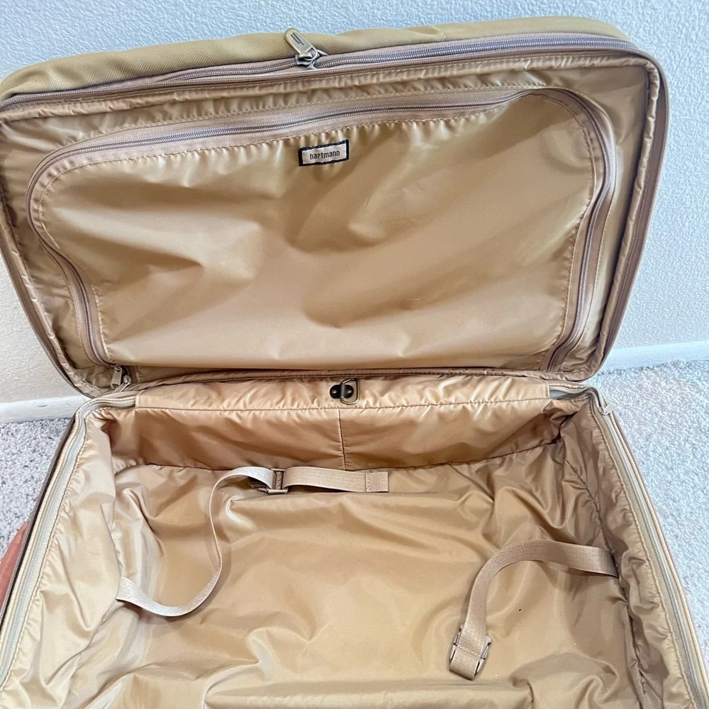 HARTMANN Nylon Leather trim Travel Luggage CarryOn Bag Travel two‎ read bellow